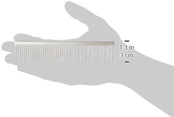 TAMSCO Pet Comb, 6-Inch Stainless Steel Medium and Coarse Sides All Stainless Steel Hand Set