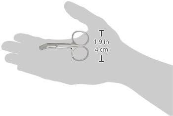 TAMSCO Pet Nail Scissor 3-Inch Stainless Steel Angled Tip Ice Tempered 3-Inch