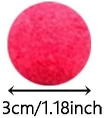 50pcs Cat Toy Ball Fun Colorful Plush Self Play Toys Pom Balls for Launcher Shooting Interactive for Indoor Cats Enrichment Kittens Puff Ball Playing (only 50 Pieces Balls)