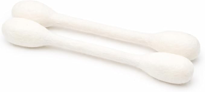 Glaciart One XXL Swabs Cat Toys with Catnip - 2 Pk | Durable for Chew, Cute Cat Toys Interactive Kitty for Boredom, Exercise, & Play | Filled w/Organic Catnip for Anxiety & as Digestive Aid