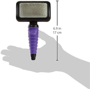 Master Grooming Tools Ergonomic Slicker Brushes — Durable, Lightweight Brushes for Grooming Dogs and Cats - Medium, Purple