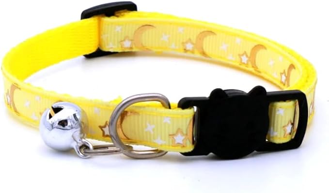 Cat Collar Moon Decal (Yellow)