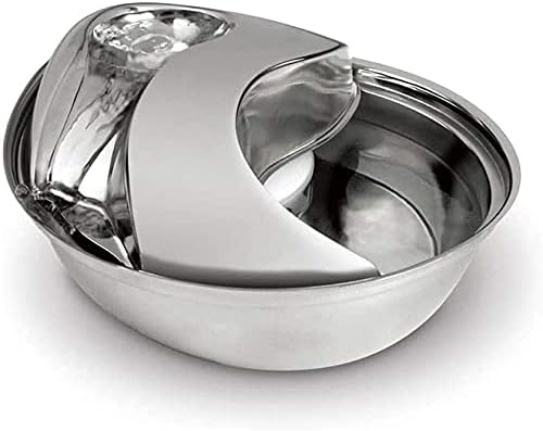 Liusj JUnst Cat Water Fountain Stainless Steel,Pet Fountain Dog Water Dispenser, Pet Drinking Fountain with Replacement Filters for Cats Dogs, Automatic Cat Dog Fountain