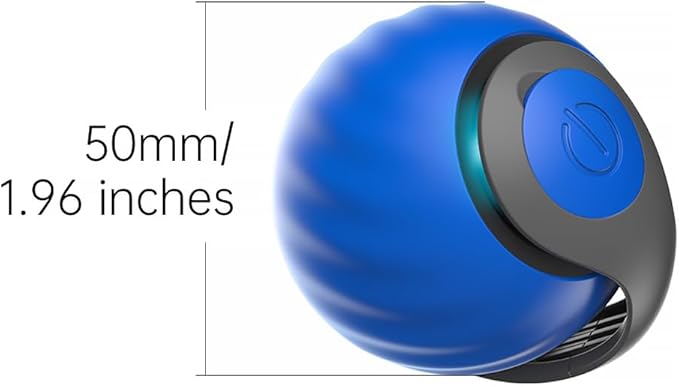 Petgravity Speedy Sprint Cat Toy Ball, 2026 Upgraded Interactive Cat Toys for Indoor Cats Exercise, 2 Speeds Rechargeable Smart Moving Ball for All Breeds with 2 Detachable Tails, Blue