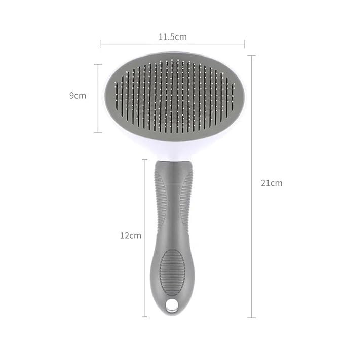 Pet Hair Remover Dog Brush Cat Comb Animal Grooming Tools Dogs Accessories Cat Supplies Stainless Steel Beauty Massage Comb(Pink)