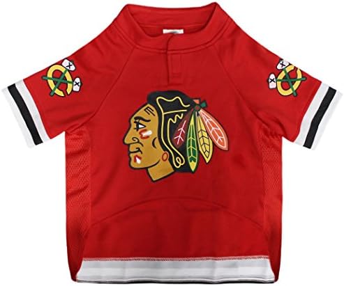 NHL Chicago Blackhawks A Premium Big Jersey for Dogs & Cats, Red, XX-Large