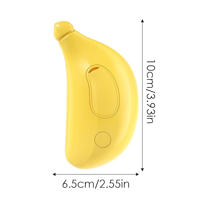 Cat Steam Brush, Cute Banana Shape Hair Brush Cat Dog Pet Brush Massager Steaming Spray Massaging Comb, Steam Cat Brush, Flyaway Hair Prevention Cat Grooming Brush, Dog Grooming Supplies (A)
