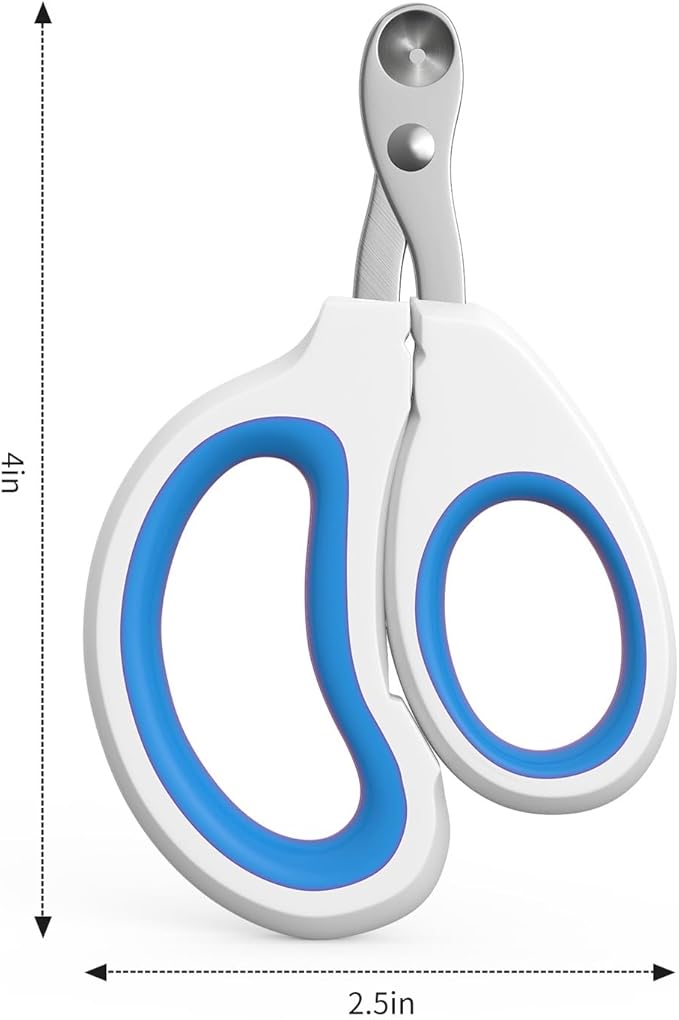 Aogeili Cat Claw Nail Clippers, Beginner Friendly Safety Trimmer, Pet Grooming Essentials Accessories with Stainless Steel Non Slip Handle for Kitten Puppy Rabbit Small Pets