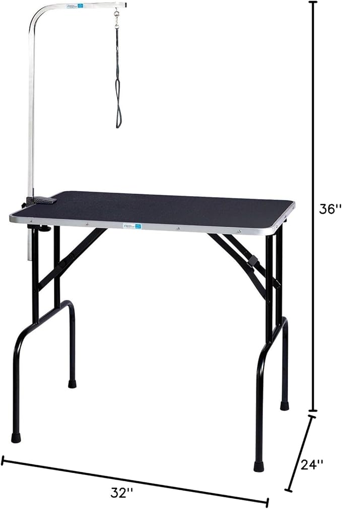 Master Equipment Grooming Table with Arm, 36 by 24 by 32-Inch