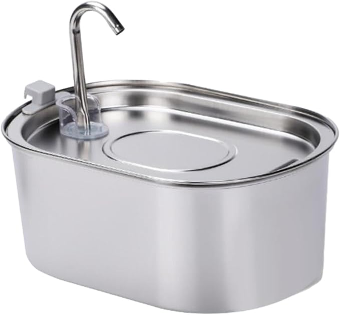 Cat Drinking Bowl Stainless Steel Pet Water Automatic Pet Water Dispenser with Built in Feature Suitable for Busy Owners Home Travel
