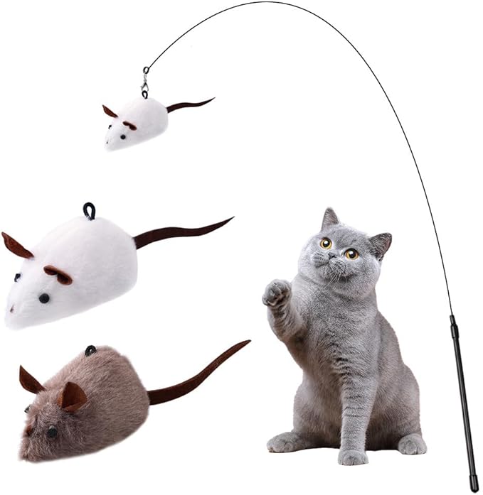 PAZ'S GIFT Cat Toys Plush Catnip Toys Cat Kick Toys Cleans Teeth Eliminates Bad Breath Adorable Kitten Teething Toys Indoor Interactive Companion Toys