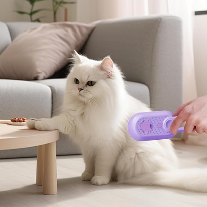 Pet Hair Brush with Steam Mist for Cats, 2026 New 3 in 1 Cat Steam Deshedding Brush with Hair Release Button, Pet Comb with Spray for Shedding & Grooming & Massaging & Cleaning (Purple)