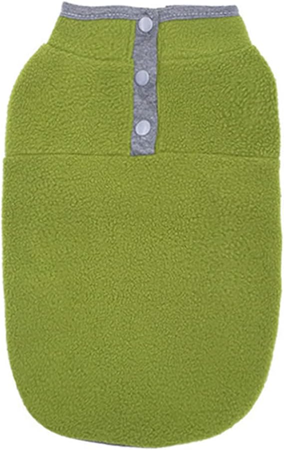 Dog Fleece Sweater, Soft Dog Vest Apparel Sleeveless Puppy Winter Cold Weather Clothes Doggie Jacket Pullover for Small Medium Dogs and Cats (X-Large, Green)