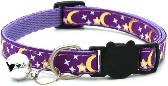 Cat Collar Moon Decal (Purple)