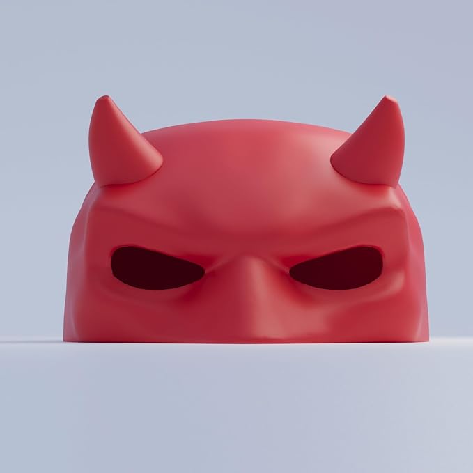 Red Bat Cat Mask for Indoor Cats, Handmade Superhero Cosplay Christmas Costume Mask for Cats, Funny Pet Photo Prop and Party Accessory β Small-Medium Size (Red)