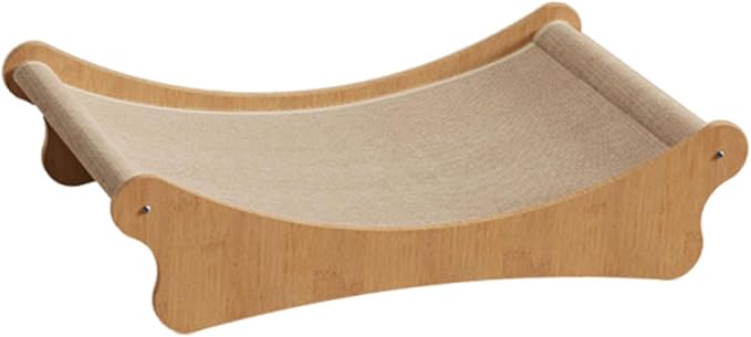 Cat Scratcher Bed Scratch Pad Scratching Toy Playing Grinding Claw, Sturdy, Wooden Furniture Gift Pet Sleeping Bed, Medium