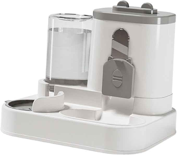 Automatic Feeder Automatic Pet Feeder and Water Dispenser Food Bowl Gravity Food Feeder PP Material Suitable for Indoor Cats Dogs Home
