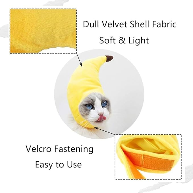 5 Pcs Cat Hats for Cats Only,Cute Lion Mane Bunny Frog Banana Bear Adjustable Headwear for Kittens,Easter Halloween Costume Accessory Headwear(Adorable Style)