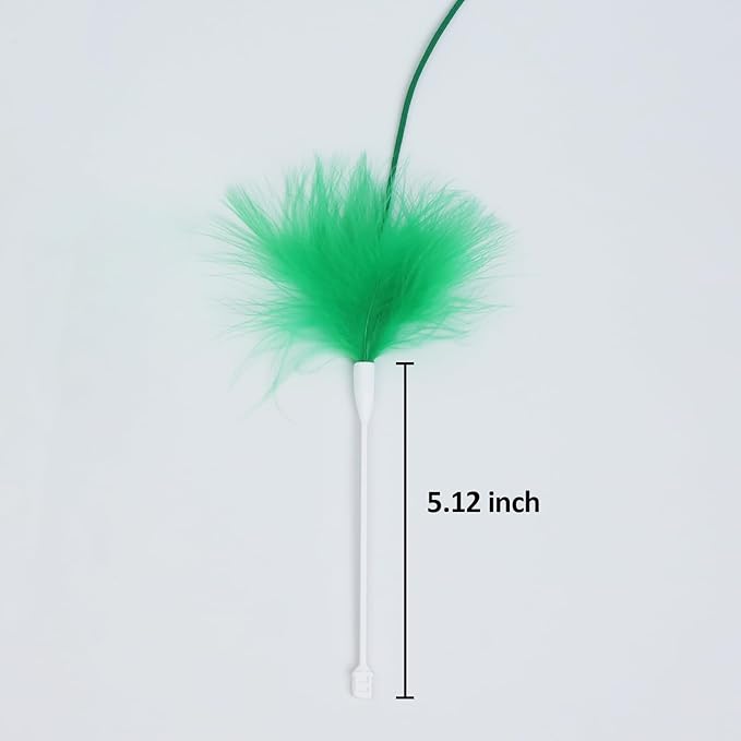 Sofolor Interactive Cat Toys Replacement Feather Wand for P43 (3 Pcs), Only Accessories