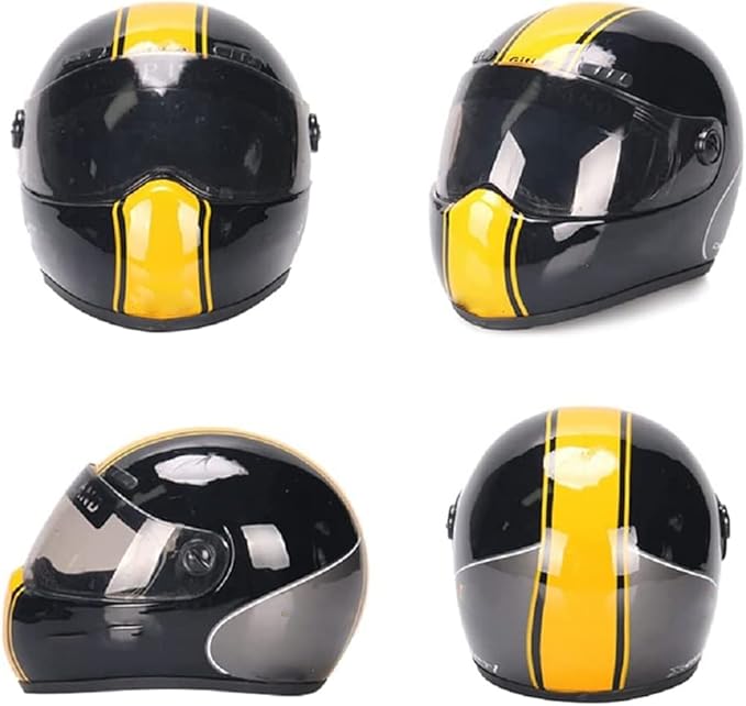 Pet Safety - Cat & Dogs Motorcycle Helmet - Full Face, Bike Riding & Outdoor (Black)
