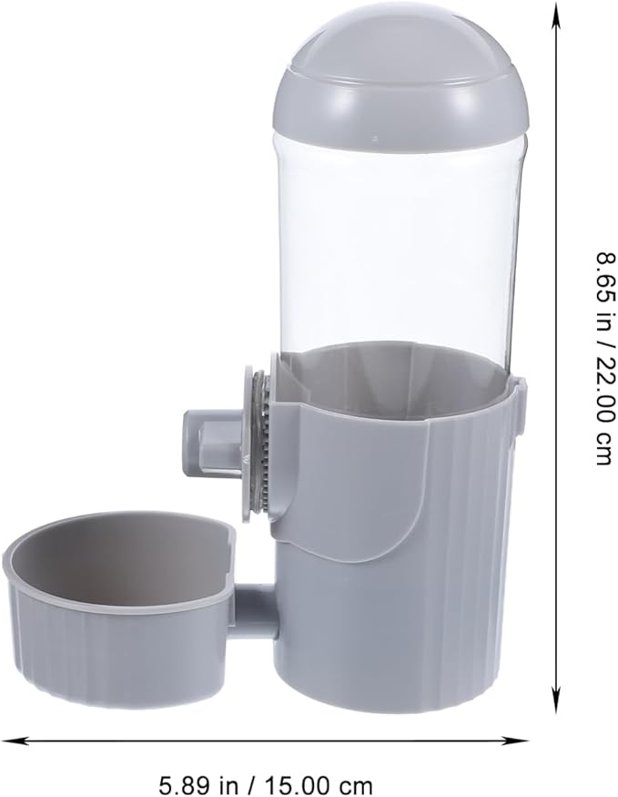 Happyyami Dog Hanging Water Feeder and Dispenser for Cats and Dogs Leak-Resistant Pet Water Holder Easy to Install Secure Design for Cages and Travel