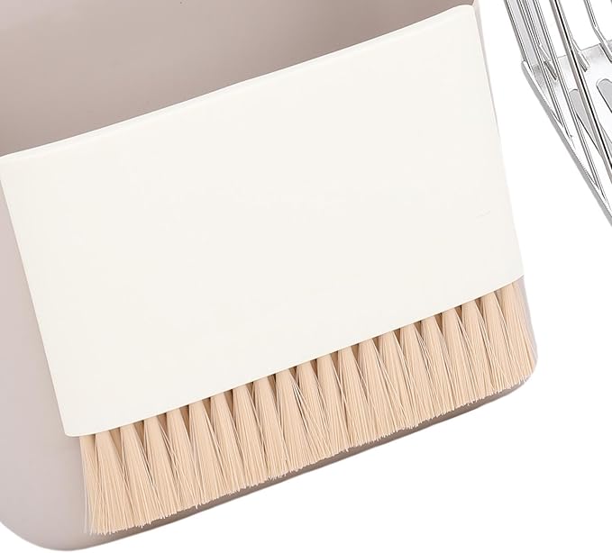 Haofy Cat Litter Scoop,Stainless Steel Litter Scoop with Portable Cleaning Brush and Storage Stand for Cat Box Cleaning