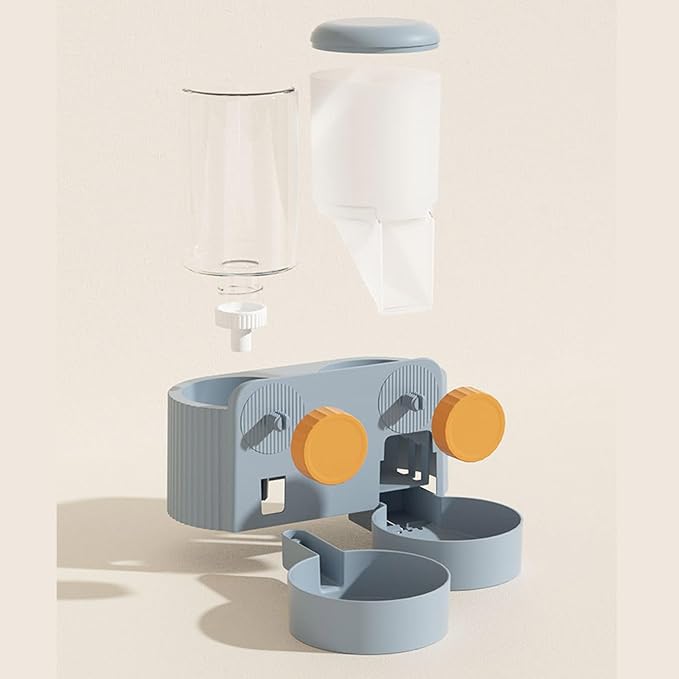 Cat Water Feeder Cat Feeding Watering Feeder Cat Water Dispenser Cat Automatic Feeder and Water Cage Mount
