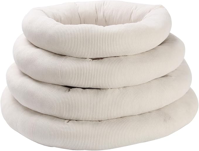 SHENGOCASE Round Cat Tree Tower Accessories Replacement Parts, Round Donut Cuddler Cat Dog Cushion Bed Add-ons for Plaform Perch Shelves (14")