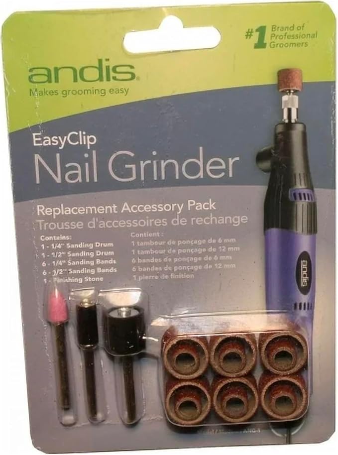 Dog and Cat Grooming Quiet Power Nail Grinders Pro or Home Trimming Made Easy (Accessory Replacement Kit)