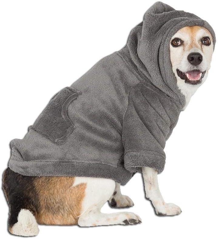 Pet Pjs - Howling Moon Pet Pjs Chenille Hoodie Sweaters - XSmall (Fits Up to 10 lbs) - Pet - XSmall (Fits Up to 10 lbs)
