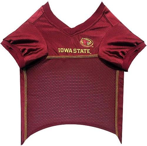 Pets First NCAA College Iowa State Cyclones Mesh Jersey for DOGS & CATS, Large. Licensed Dog Jersey with your Favorite Football/Basketball College Team