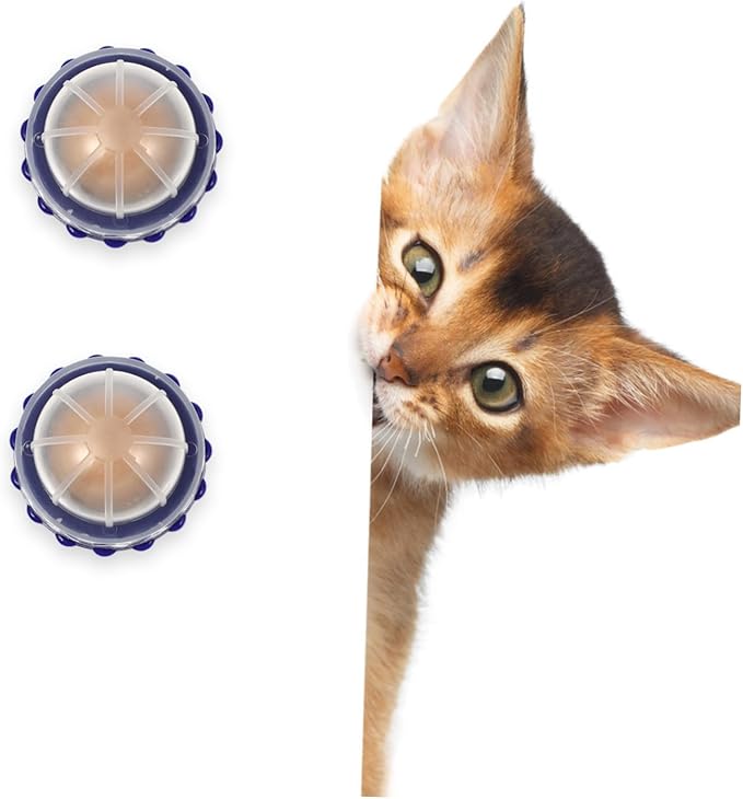 Yardwe 4pcs Cat Licking Nutrition Candy Catnip Energy Balls Healthy Snack for Cats Safe Delicious Treats for Happy Felines