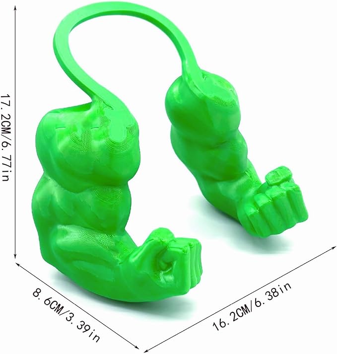 Cat Arms Muscle Arms for Cats Neck Funny 3D Printed Arm Cosplay Accessories (White)