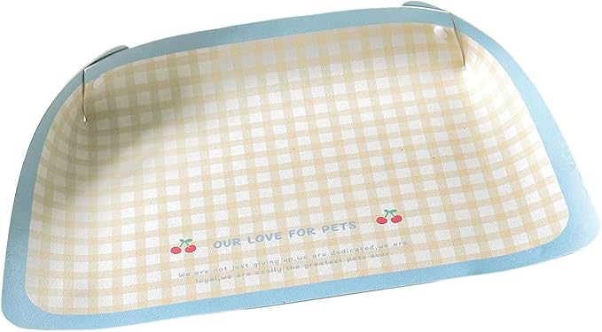 Scratch-Resistant Pet Bowl Mat, PU Placemat for Dogs & Cats, Spill-Proof Design with Easy Maintenance PU Leather Pet Feeding Mat