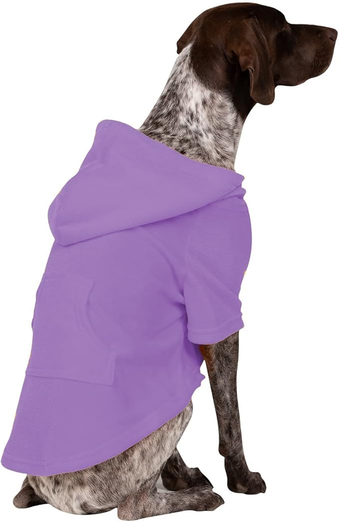 Pet Pjs - Purple Rain Pet Pjs Fleece Hoodie Sweaters - Small (Fits Up to 15 lbs) - Pet - Small (Fits Up to 15 lbs)