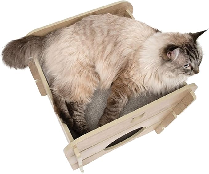 Catit Vesper Cottage Cat Tree Hideout, Oak, 52112