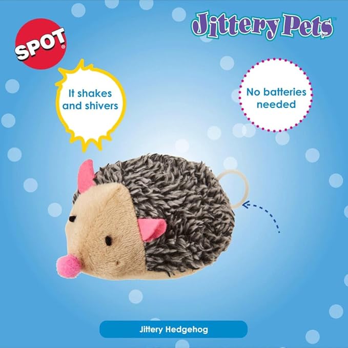 SPOT Ethical Products Plush Jittery Hedgehog 3"