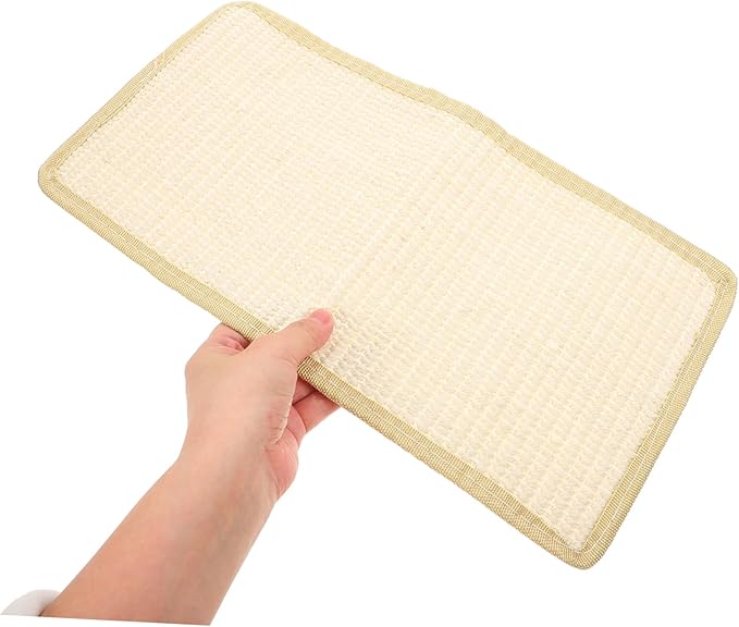 Toddmomy Cat Scratch Pad Sisal Pet Scratch Rug for Furniture Protection Washable Cat Sisal Bed