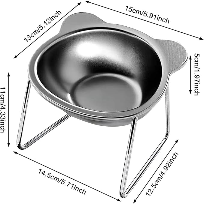 Stainless Steel Pet Bowl for Cats and Dogs Feeder