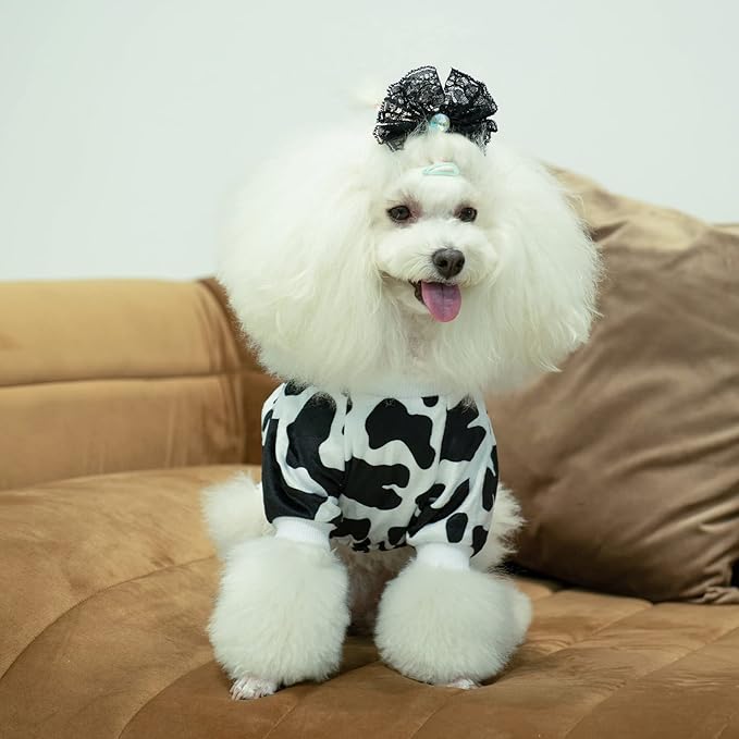 CuteBone Dog Pajamas Costumes Fleece Pet Clothes Puppy Onesie Winter Holiday Cute Cat Jammies Keep Your Pet Warm in the Cold Weather P222XS