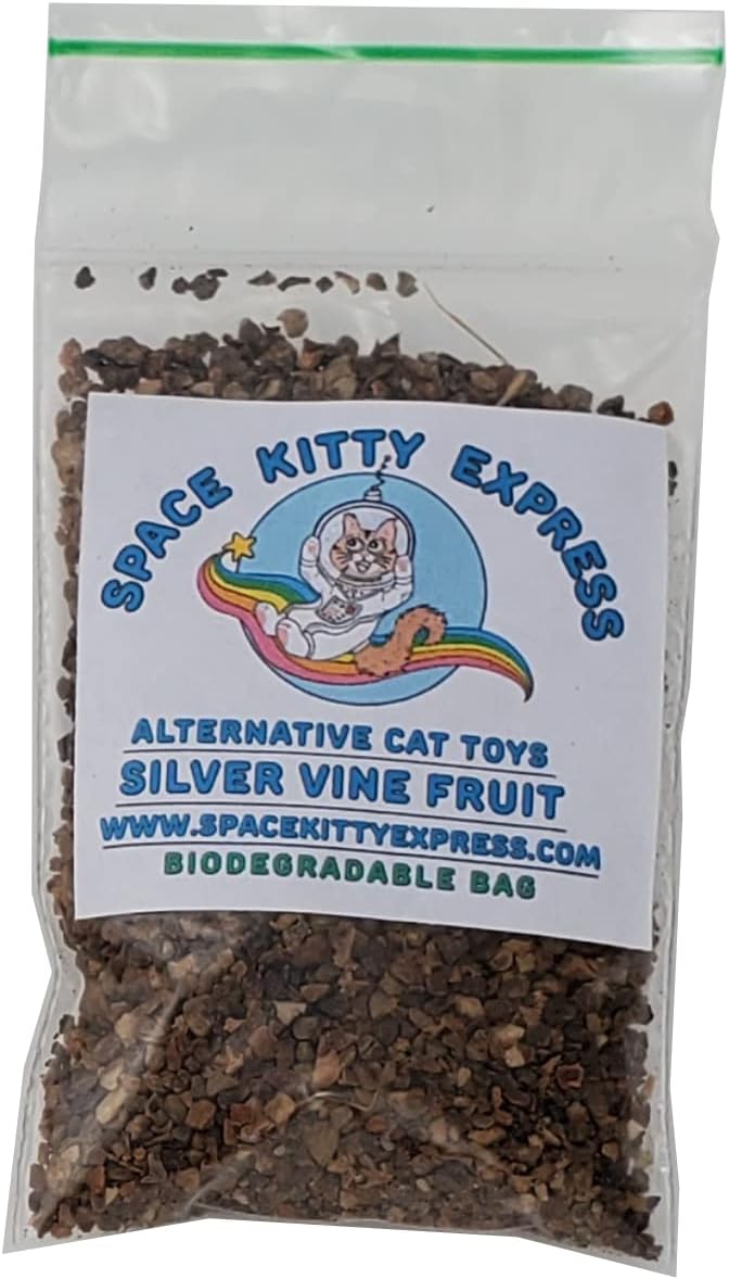 Silver Vine (Matatabi, Japanese Catnip), Dried Fruit, Coarse Ground (1/4 oz. (7 g))