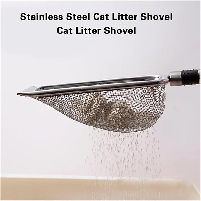 Stainless Steel Cat Litter Scoop Easy to Clean for Waste Removal