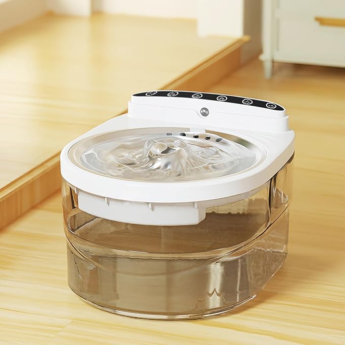 Pet Fountain - 3000ml Motion Sensor Rechargeable Dispenser | Cat Drinking Fountain Water Feeder | for Kitten Puppy Dog Watering Feeding Indoor Home Living Room Balcony