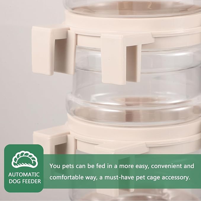 Happyyami Stainless Steel Pet Feeder Dispenser for Dogs Cats 400ml Hanging Water Bottle Portable Pet Watering System Spout