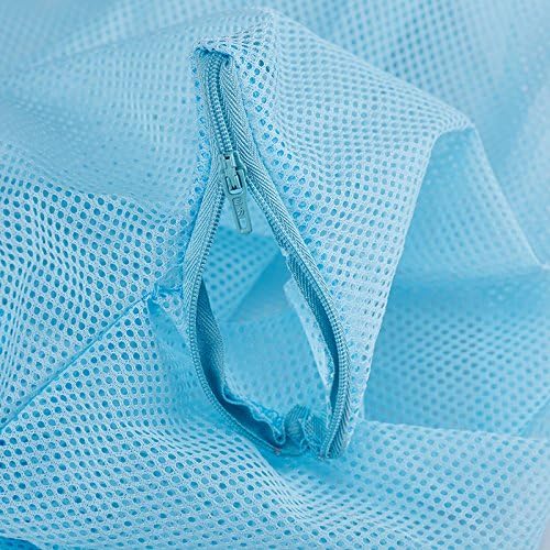 Adjustable Multifunctional Polyester Cat Washing Shower Mesh Bags Pet Nail Trimming Bags (Blue)