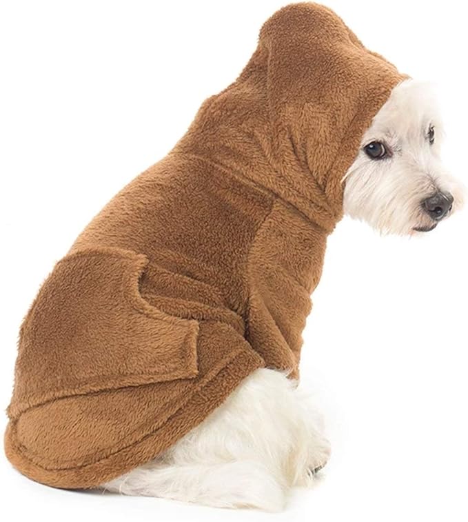 Pet Pjs - Teddy Bear Pet Pjs Chenille Hoodie Sweaters - Large (Fits Up to 50 lbs) - Pet - Large (Fits Up to 50 lbs)