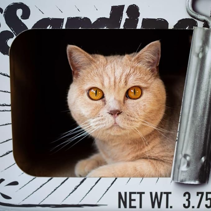 District 70 Sardine Cardboard Cat Scratcher, 60 x 30 x 30 cm, White