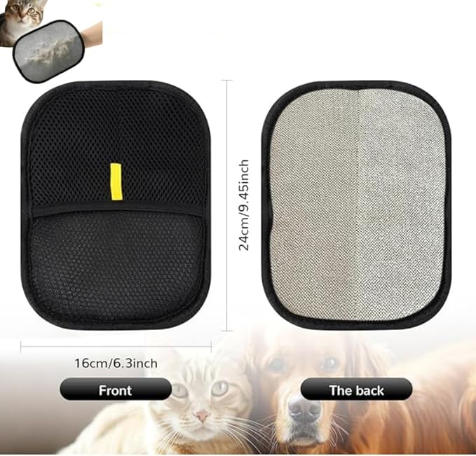 Pet Hair Removal Glove for Dogs & Cats, Reusable Electrostatic Pet Hair Glove, Pet Hair Remover Tool for Clothing, Couch, Bed, Carpet, Car Seat