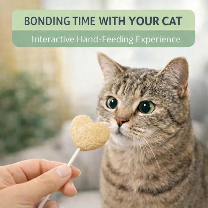 Freeze Dried Cat Treats Variety Pack 16 Pops - Catnip Chicken Tuna Salmon High Protein Lickable Treats on Stick for Training Bonding - Cat Snacks No Artificial Flavors Preservatives for Kittens Cats
