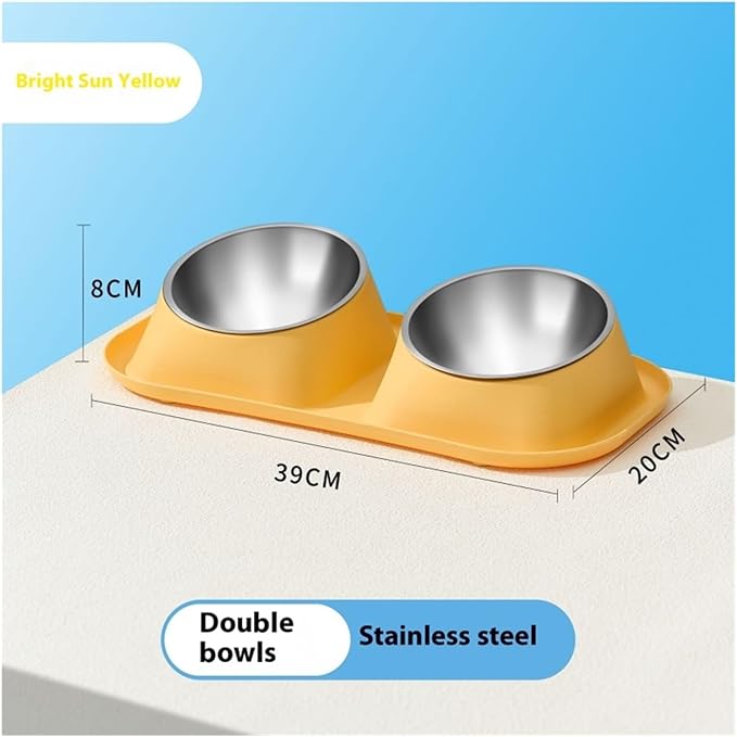 Stainless Steel Pet Bowl for Cats Dogs Food Water Dish
